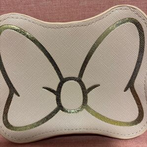 ミニーマウス リボン型ポーチ