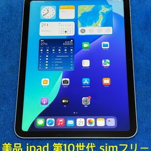 超美品 iPad 第10世代 simフリー 64GB シルバー