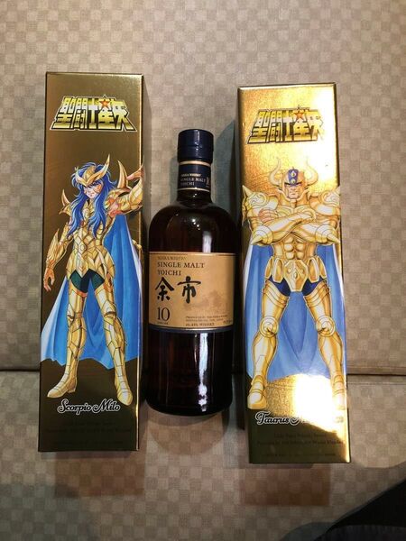 聖闘士星矢 ゴールドセイント 長濱蒸溜所 余市10年 飲み比べセット