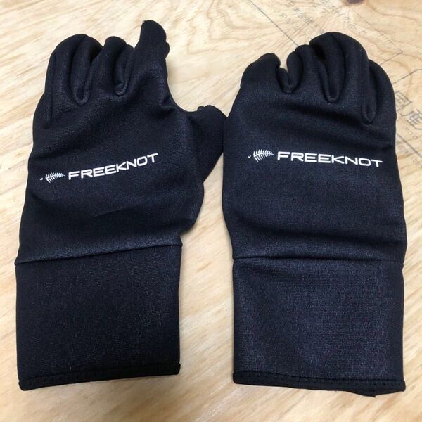 FREEKNOT フィッシンググローブ 黒色 LLサイズ