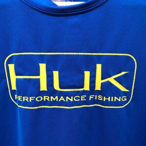 Huk ドライロングTシャツ ブルー Lサイズ