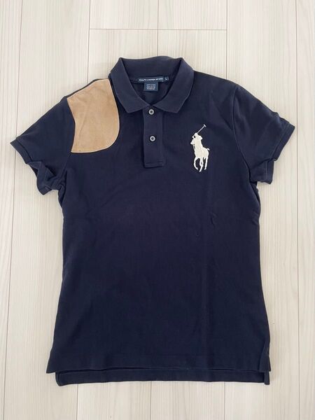 90s RALPH LAUREN SPORT ショルダーパッチポロシャツ ラルフ ラルフローレン ポロシャツ 半袖 POLO