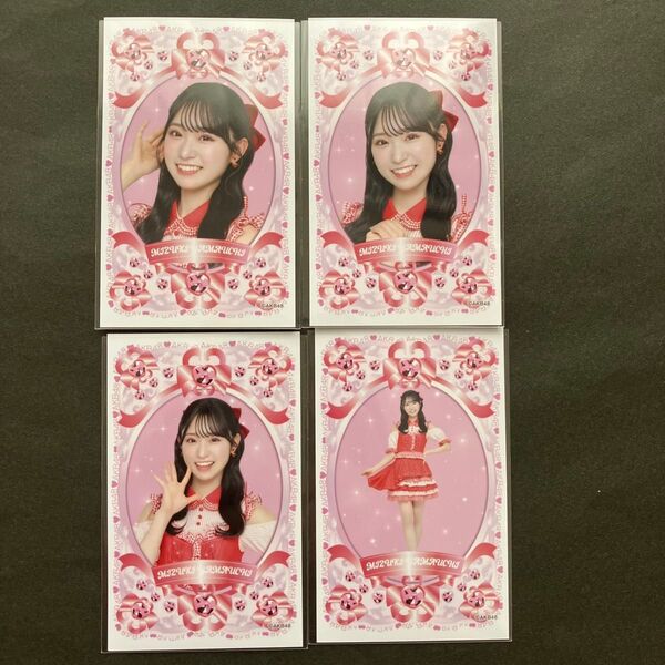 山内瑞葵 AKB48 生写真 会場限定 ランダムハーフサイズ 生写真 4種コンプ 20th Year 春コン村山彩希卒業コンサート
