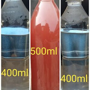 魚のエサ 800ml & PSB(光合成細菌) 500ml。ペットボトル発送!ゾウリムシ メダカ 金魚 ミジンコ