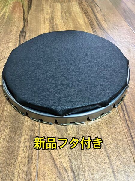 ペール缶用クッション 厚さ2.2cm 試作品①ハンドメイド フタ付き 椅子 蓋