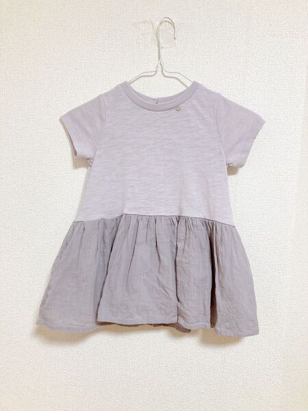 プティマイン 90センチ チュニック 半袖Tシャツ トップス カットソー チュニック 半袖 女の子 トップス