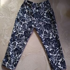 ◎発送は週末のみです。アナザーエディション 花柄 クロップドパンツ 日本製