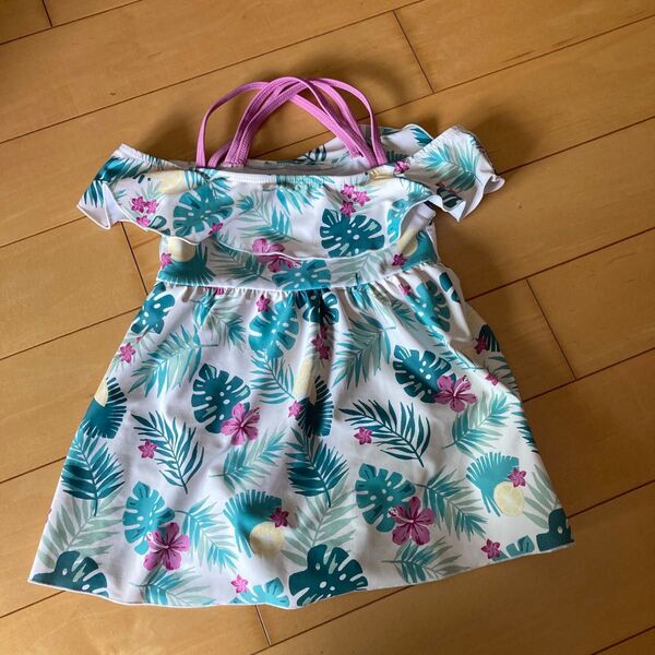 女の子 水着 100 ワンピース 水着 女の子ワンピース水着 女児水着 記名あり 水着