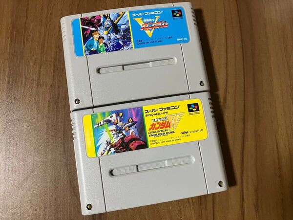 新機動戦記ガンダムW 機動戦士ガンダムV スーパーファミコン メンテナンス済み