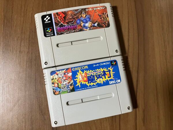 悪魔城ドラキュラ 超魔界村 スーパーファミコン メンテナンス済み