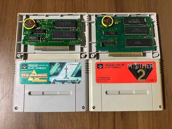 ゼルダの伝説 神々のトライフォース MOTHER2 マザー2 スーパーファミコン 新品電池交換 メンテナンス済み
