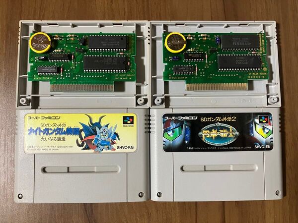 SDガンダム外伝 ナイトガンダム物語 SDガンダム外伝2 円卓の騎士 スーパーファミコン 新品電池交換 メンテナンス済み