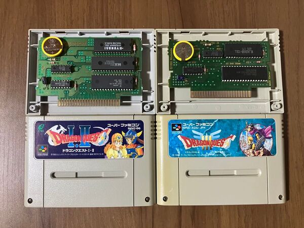 ドラゴンクエストⅠ・Ⅱ ドラゴンクエストⅢ スーパーファミコン 新品電池交換 メンテナンス済み