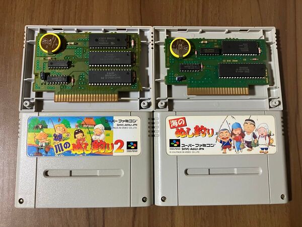 川のぬし釣り2 海のぬし釣り スーパーファミコン 新品電池交換 メンテナンス済み