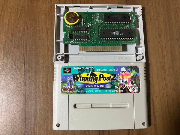 ウイニングポスト2プログラム96 スーパーファミコン 新品電池交換 メンテナンス済み