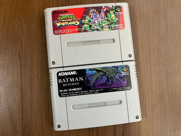 ミュータントウォーリアーズ バットマンリターンズ スーパーファミコン メンテナンス済み 訳アリ品
