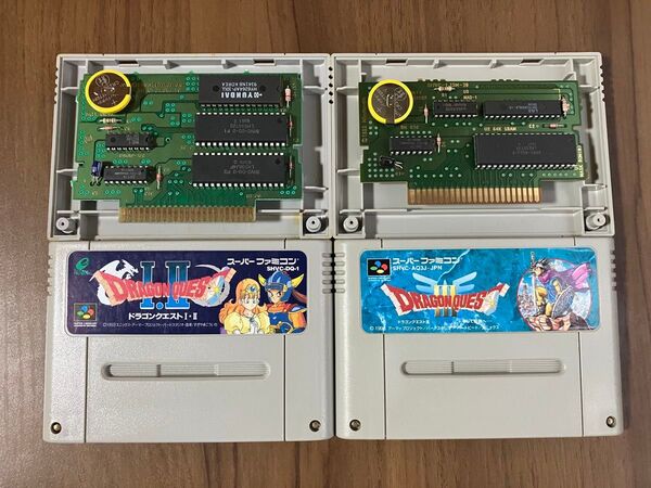 ドラゴンクエストⅠ・Ⅱ ドラゴンクエストⅢ スーパーファミコン 新品電池交換 メンテナンス済み