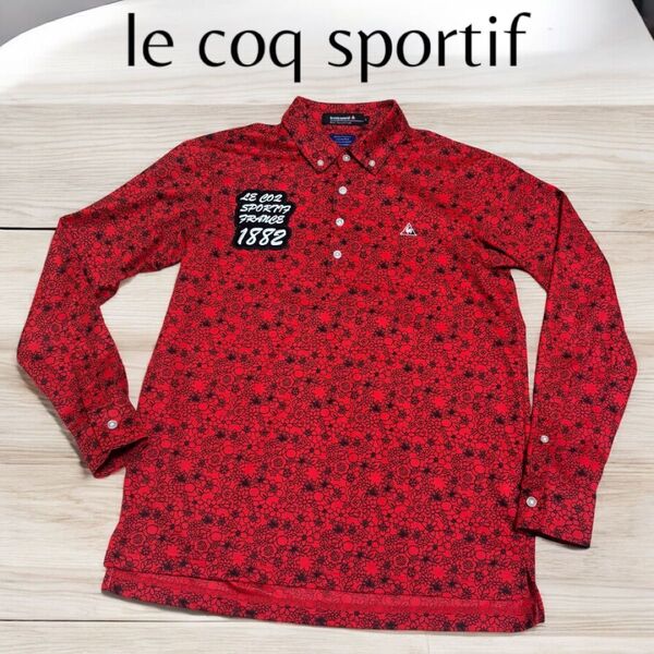 le coq sportif golf ルコックゴルフ 総柄シャツ