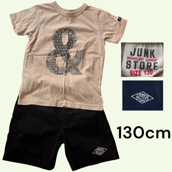 JUNK STORE Tシャツ& original active move fitハーフパンツセット