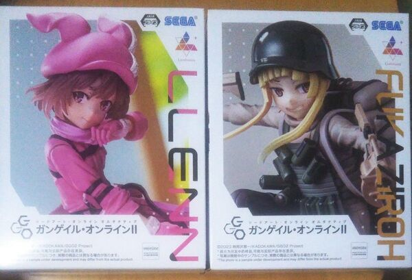 【未開封品】Luminasta SAO オルタナティブ ガンゲイル ・オンライン レン フカ次郎 セット出品