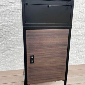 宅配ボックス 89L ポスト 一体型 置き型 大容量 89L ダイヤル錠