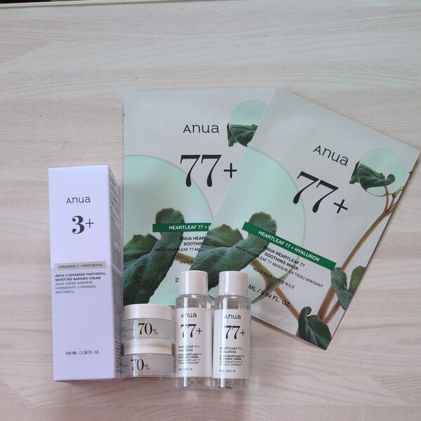 Anua アヌア 3セラミドパンテノールモイスチャーバリアクリーム 100mL トナー&クリームサンプル4個セット