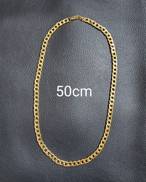 50cm メンズ 18k ゴールドネックレス 喜平 チェーン