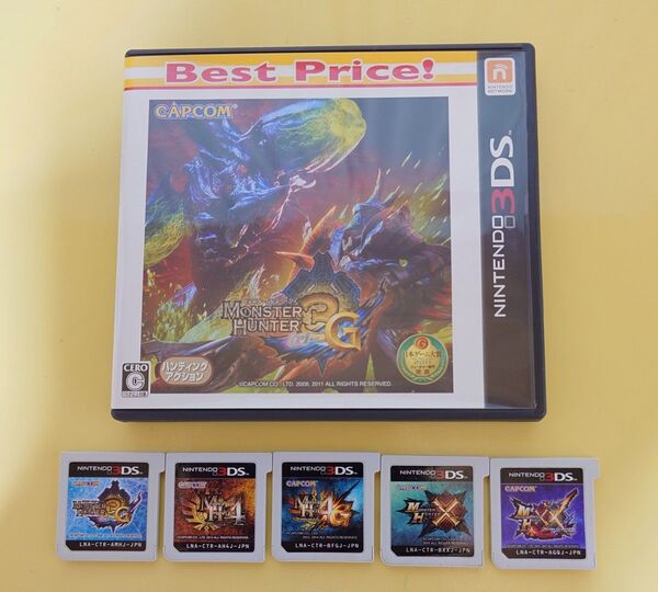 モンスターハンター 3G 4 4G X XX 3DS シリーズ 全五種類 セット ニンテンドー3DS