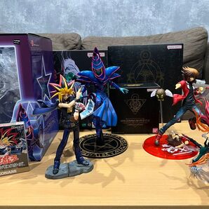 遊戯王 フィギュア ARTFX J 闇遊戯 ホビージャパン 遊城十代 千年パズル 千年リングなどまとめ売り