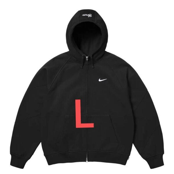 Supreme x Nike Zip Up Hooded Sweatshirt "Black" L