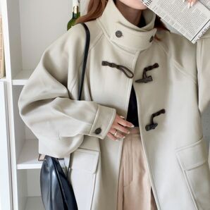 《JaVaジャバ 別注》大人綺麗にキマル。スタンドカラーダッフルコート