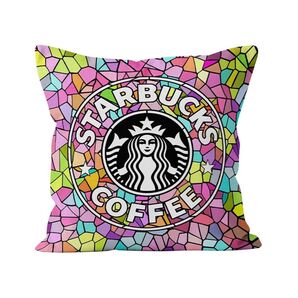 ★大人気★スタバ・クッション・座布団カバー★ステンドグラス【55×59】