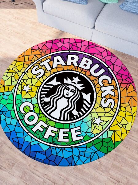 ★大人気★スタバ・ラウンドカーペット★ステンドグラス