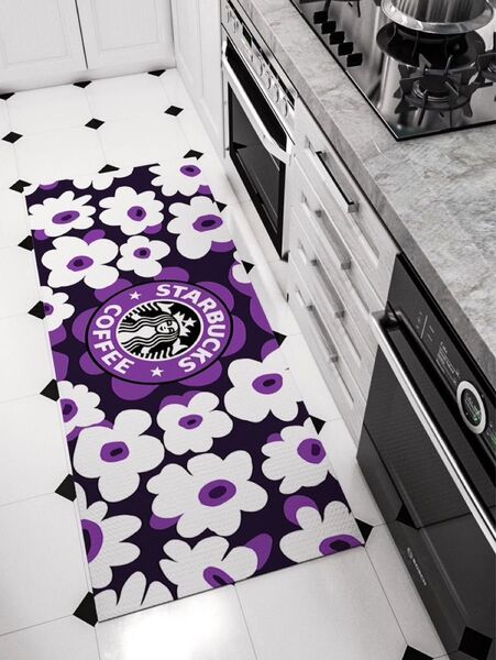 ★大人気★スタバ・マット★パープル★【40センチ×120センチ】