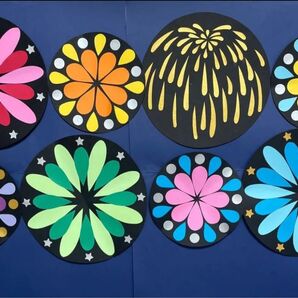 【壁面飾り 花火②】保育 幼稚園 施設 病院 夏