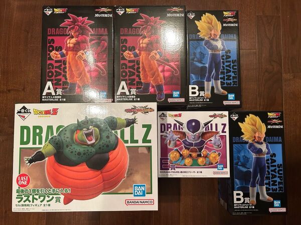 ドラゴンボール 一番くじvsオムニバスCROSS フィギュア 悟空 ベジータ 自爆セル フリーザー 6点セット