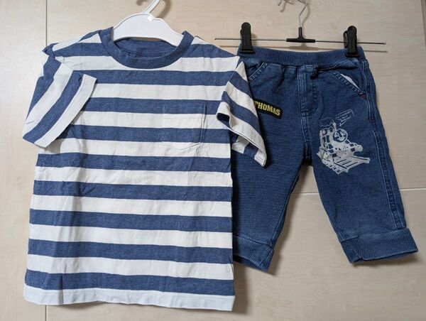 UNIQLO Tシャツ 110cm トーマスデニムスウェットボトム 100cm