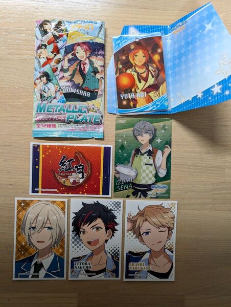 アンサンブルスターズ メタリックプレート キャラクターグッズ ステッカー合計6点 あんさんぶるスターズ