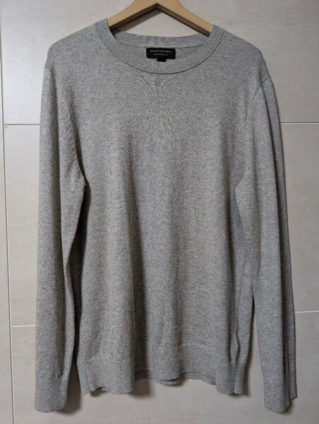 BANANA REPUBLIC クルーネック カシミヤブレンドニット サイズL カシミヤセーター クルーネック グレー