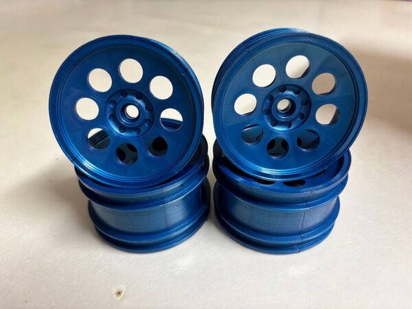【新品!】京商 アルティマ系 2WD 英国 JC Racing製 8穴ホイール ブルー 4本セット!