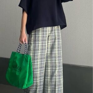 UNITED ARROWS チェックワイドパンツ