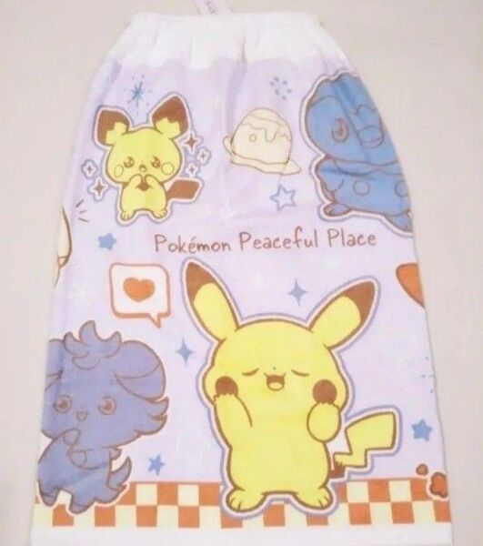 新品 80 ラップタオル ポケモン ポケピース プールタオル 巻きタオル