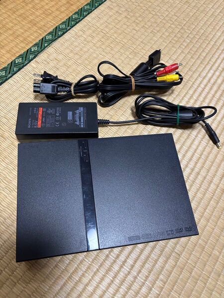 動作確認済み ゲームできます PS2 SCPH-70000 ブラック ケーブル付属