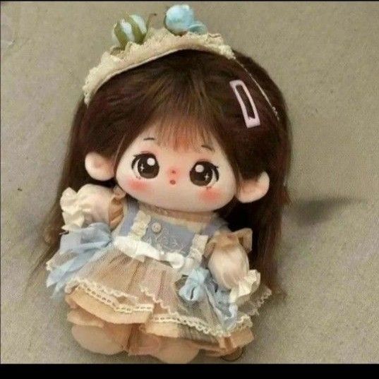 無属性ぬいぐるみ 無属性 無ぬい 20cm ワンピース ドレス 服 きせかえぬいぐるみ 棉花娃娃