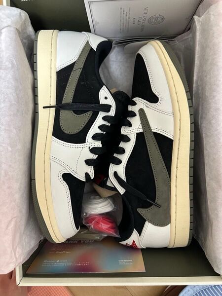 NIKE travis scott Air Jordan1 low medium olive