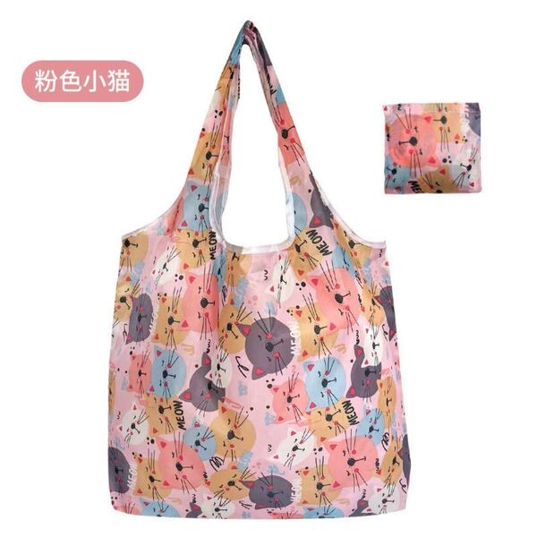 エコバッグ 買い物袋 収納 簡単 折りたたみ 軽い ショッピングバッグ 大容量