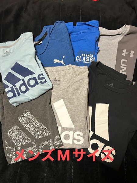 アメリカ古着卸 adidas他スポーツブランドミックス 半袖Tシャツ 7枚セット メンズMサイズ
