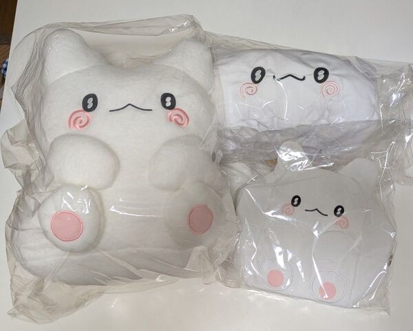 はなまるおばけ ぬいぐるみ ティッシュカバー バッグ 3点セット