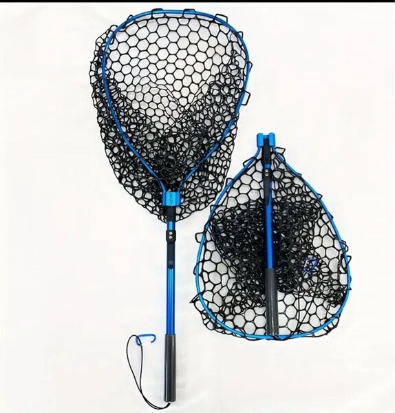 アルミ合金 シリコンラバー製のタモ網・ランディングネット!95cm