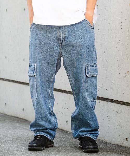 W34 L32 Levi's リーバイス SILVERTAB ルーズカーゴパンツ デニムパンツ ジーンズ